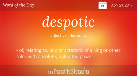 5 Synonyms & Antonyms for DESPOTISM .